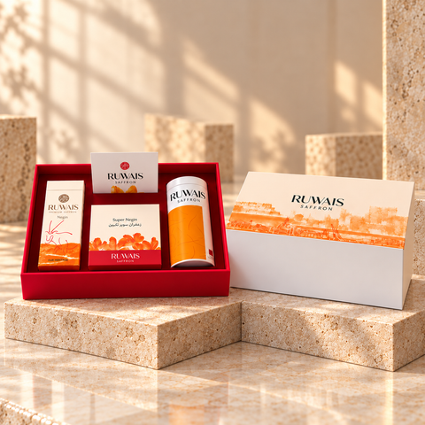 Ruwais Saffron Gift Box - 1g & 25g & 50g Packages